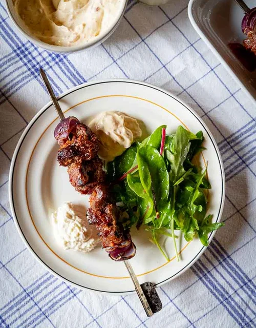 Grillspyd med tilbehør