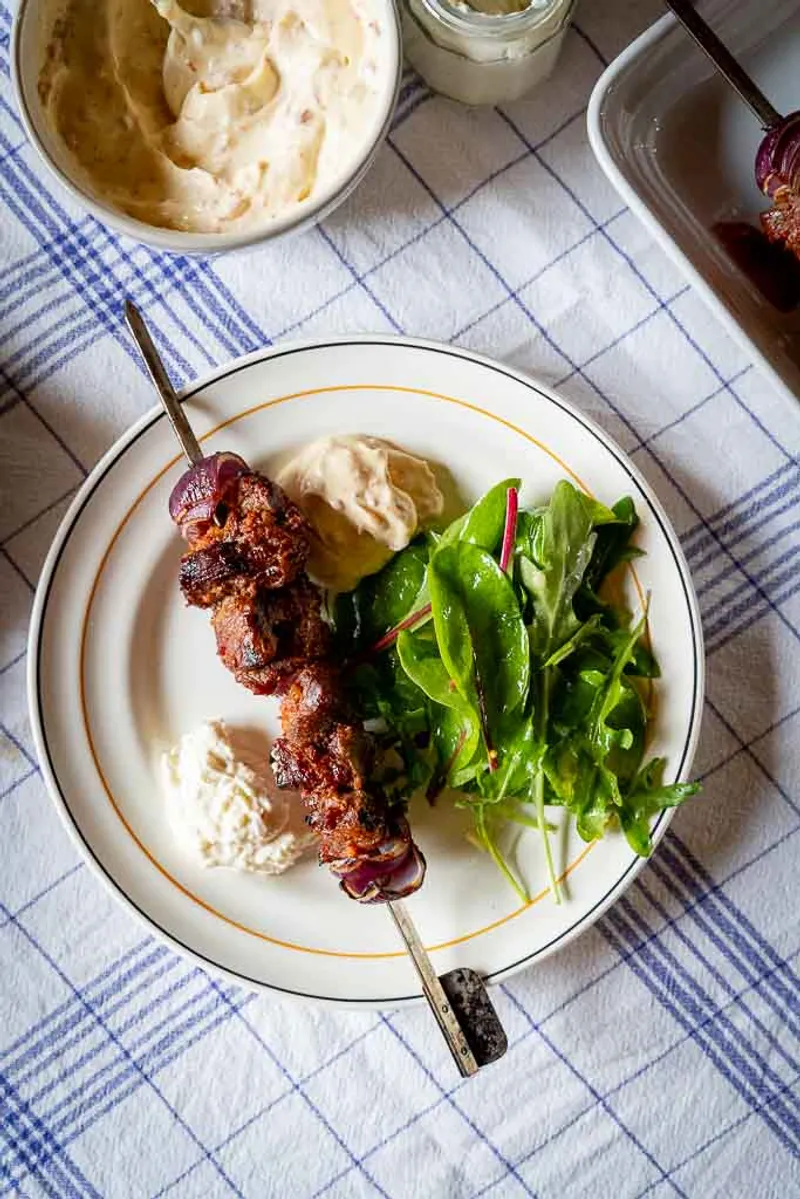 Grillspyd med tilbehør