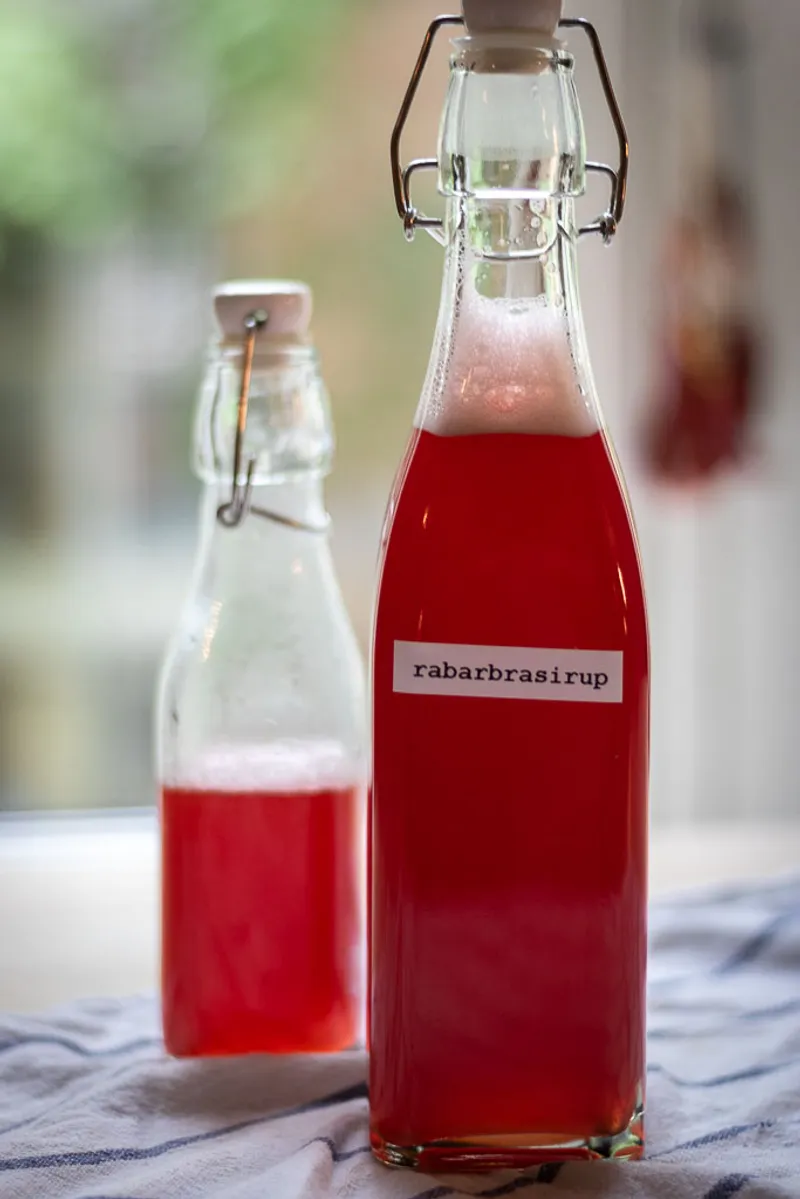 Rabarbrasirup