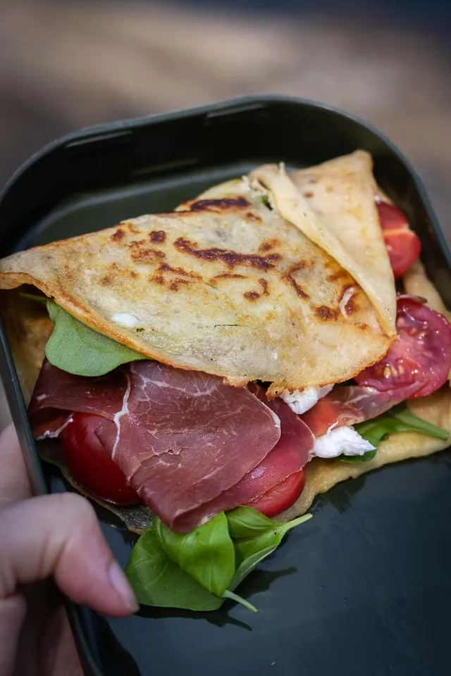 Crêpes med alt