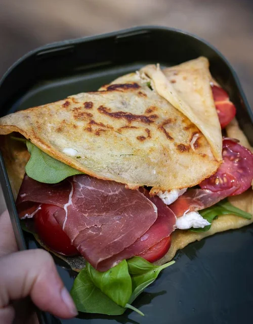 Crêpes med alt