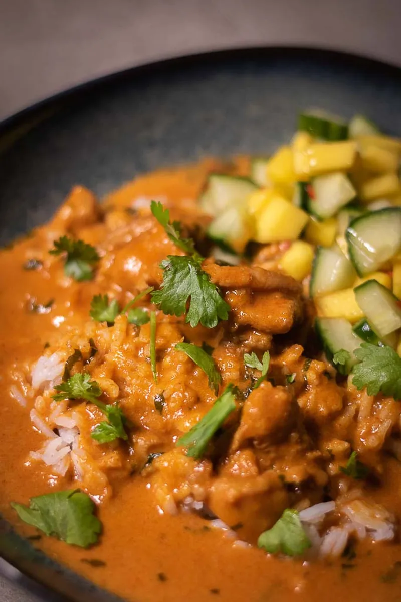 Kylling satay med mangosalat