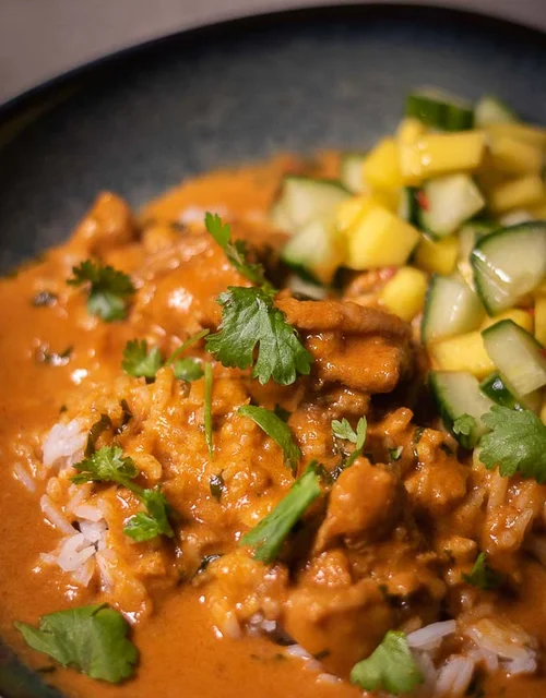 Kylling satay med mangosalat